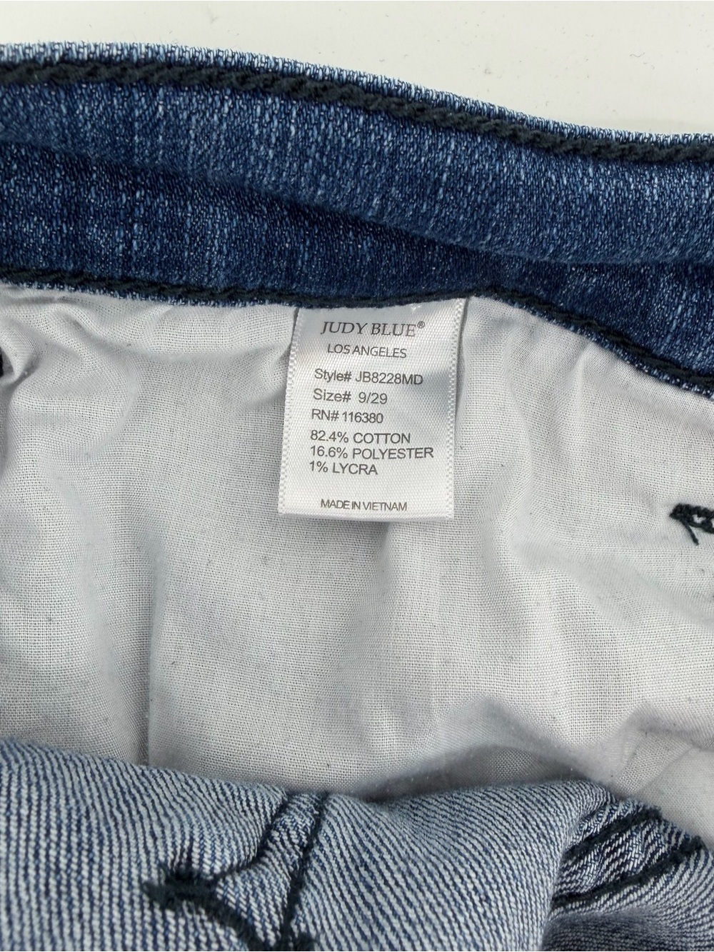 Judy Blue Sienna Distressed Raw Hem Skinny Jeans, Women's Size 9/29 - Picture 5 of 9